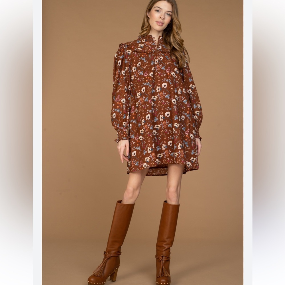 Olivia James The Label
Ella Dress - Anemone Chocolate